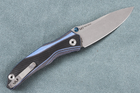 Карманный нож Real Steel E802 horus black/blue-7432 (E802-horusbl/blue-7432) - изображение 5