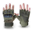 Тактические перчатки Олива, размер M - изображение 1