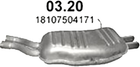 Глушитель POLMO BMW E46 320i/325i (03.20)-(850137) (Polmo-03.20)