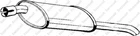 Глушитель Bosal задний Opel ASTRA F 91-96 (BO0297) (185-009)