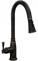 Змішувач для кухні Rea Deco Old black чорний високий REA-B0182