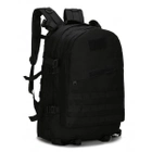Рюкзак тактический штурмовой походный комфортный 40 л. Прочный, стильный и универсальный + Velcro-липучки для идентификаторов Molle Assault B01 Black - изображение 1