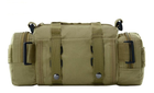 Рюкзак тактичний армійський зелений хакі 56 літрів + сумочки - зображення 8