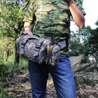 Рюкзак тактический армейский камуфляжный пиксельный серый 56 литров з сумочками - изображение 11