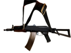 Ремінь тактичний трьохточка для АК, автомата, рушниці, зброї колір чорний MS - зображення 4