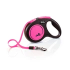 Поводок-рулетка Flexi New Neon для собак лента М 5 м до 25 кг розовый 32107