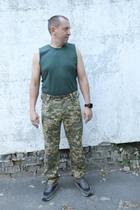 Тактична майка, футболка чоловіча олива розмір 52 (BEZ-2209) - изображение 5