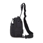 Тактична сумка військова рюкзак LVD 600D Black (Чорний) - зображення 3