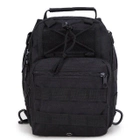 Тактична сумка військова рюкзак LVD 600D Black (Чорний) - зображення 4