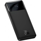 Повербанк портативний зарядний пристрій Power Bank Baseus 10000 mAh premium 20W c Led дисплеєм кишенькова стильна батарея Bipow Digital Display Black
