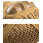 Тактические перчатки Jungle Storm (полупальцы) XL, коричневые - изображение 4