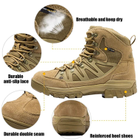 Берці FREE SOLDIER, дихаюча, водовідштовхувальна, похідне взуття, тактичні армійські черевики, військові черевики р.41 Арт. 9969244 - зображення 2