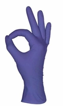 Перчатки нитриловые XS фиолетовые Mediok неопудренные 100 шт - изображение 4