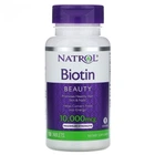 Біотин, Natrol, 10000 мкг, 100 таблеток (NTL-05396)