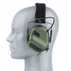 Навушники для стрільби Тактичні Мікрофон Кріплення на шолом Активні Олива EARMOR M32 Зелений - изображение 3