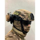 Навушники для стрільби Тактичні Мікрофон Кріплення на шолом Активні COYOTE EARMOR M32 Коричневий - изображение 9