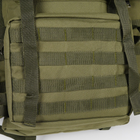 Рюкзак тактический 80 литров объем для ЗСУ, мужской штурмовой военный рюкзак 80л, водоотталкивающий оксфорд Хаки - изображение 6