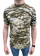 Футболка Піксель ЗСУ + футболка олива з хрестом ЗСУ літня військова футболка тактична для всіх Набір 2шт Розмір XL (52) - зображення 2