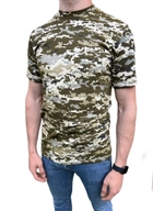 Футболка Піксель ЗСУ + футболка олива з хрестом ЗСУ літня військова футболка тактична для всіх Набір 2шт Розмір XL (52) - зображення 6