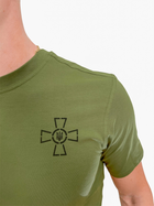 Футболка Піксель ЗСУ + футболка олива з хрестом ЗСУ літня військова футболка тактична для всіх Набір 2шт Розмір L (50) - зображення 10