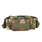 Рюкзак тактический камуфляжный армейский зеленый 56 литров з сумочками - изображение 6