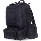 Рюкзак тактический рейдовый с подсумками Zelart 7100 50 литров Black - изображение 2