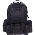 Рюкзак тактический рейдовый с подсумками Zelart 7100 50 литров Black - изображение 4