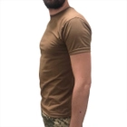 Армейская тактическая мужская футболка зсу однотонная койот размер S 42-44 - изображение 3