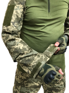 Камуфляжный костюм ЗСУ пиксель : рубашка убакс Ubacs и штаны Комбат Combat размер 56 рост 173-179 - изображение 3