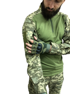 Камуфляжний костюм ЗСУ піксель: сорочка убакс Ubacs та штани Комбат Combat розмір 54 зріст 173-179 - зображення 6