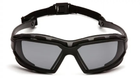 Тактические очки баллистические с уплотнителем Pyramex Highlander-PLUS (gray) Anti-Fog серые - изображение 2