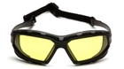 Тактические очки баллистические с уплотнителем Pyramex Highlander-PLUS (amber) Anti-Fog желтые - изображение 2