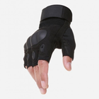 Тактичні рукавички безпалі Black L, для ЗСУ, ТРО, ССО - зображення 5