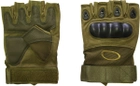 Тактические перчатки Suzhou беспалые L Зеленые (130720222/L) - изображение 1
