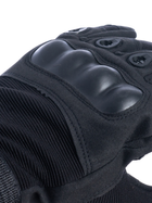 Тактические полнопалые перчатки (велоперчатки, мотоперчатки) Eagle Tactical ET-12 Black Размер М - изображение 4