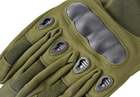 Тактические полнопалые перчатки (велоперчатки, мотоперчатки) Eagle Tactical ET-12 Green Размер XL - изображение 3