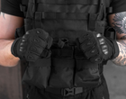 Тактичні повнопалі рукавички (велорукавиці, моторукавиці) Eagle Tactical ET-12 Black Розмір L - зображення 8