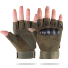 Тактические беспалые перчатки Eagle Tactical ET-01 Олива Размер L - изображение 2