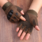 Тактические беспалые перчатки Eagle Tactical ET-01 Олива Размер L - изображение 3