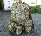 Большой тактический рюкзак TacticBag 45-55л с подсумками (Мультикам) - изображение 7