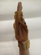 Рукавиці безпалі з захистом XL койот 043-5-2022 - зображення 3