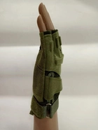 Перчатки беспалые с защитой L оливковые 043-5-2022 - изображение 3