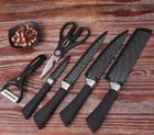 Набір кухонних ножів 6 штук із нержавіючої сталі Zepter Набір ножів з ножицями - зображення 6