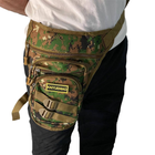 Армійська тактична сумка на стегнах 27х30х8 см Хакі Оливковий - зображення 4