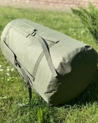Сумка баул-рюкзак влагозащитный тактический армейский военный 100 л Олива - изображение 6