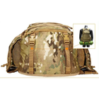 Рюкзак тактический военный с карманом для автомата YAKEDA 40L Койот KFC087 - изображение 9