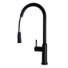 Смеситель для кухни Globus Lux ALPEN SBT1-2033-BB с выдвижной лейкой Черный (SBT1-2033-BB)