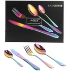 Набор столовых приборов A-Plus 1421 Rainbow 24 предмета на 6 персон в чемодане нержавеющая сталь
