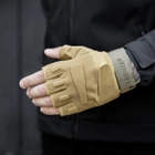 Тактичні рукавички безпалі HIMARS колір бежевий Tactical Gloves PRO beige для ЗСУ ТРО ССО розмір XL - зображення 2