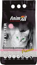Наполнитель для кошачьего туалета AnimAll Бентонитовый комкующий с ароматом детской пудры 4.2 кг (5 л) Белый 144571
